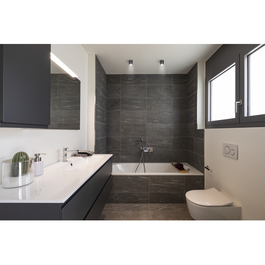 Kanlux 33362 - Foco de exterior AQILO 1xGU10/7W/230V IP65 antracita