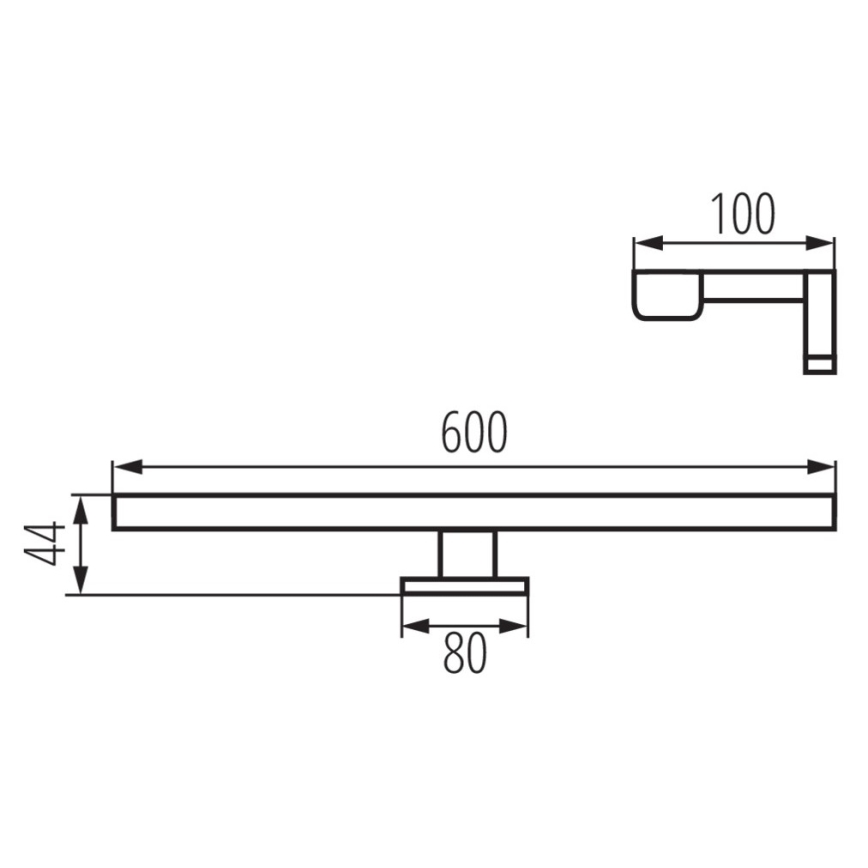 Iluminación LED para espejos de baño ASTIM LED/12W/230V IP44 blanco