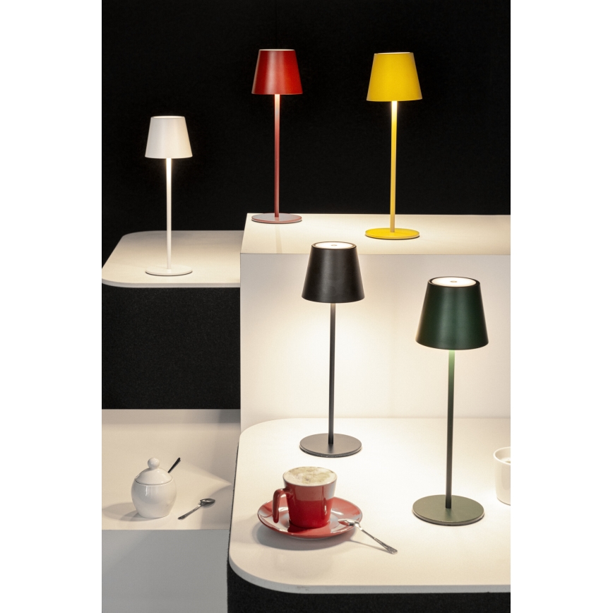Lámpara de mesa LED recargable y regulable INITA LED/1,2W/1800 mAh IP54 amarillo
