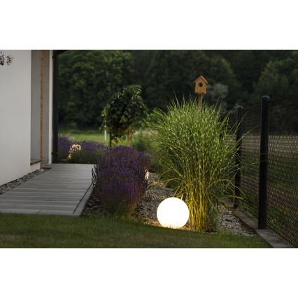 Lámpara de exterior STONO 1xE27/25W/230V diá. 49 cm IP65