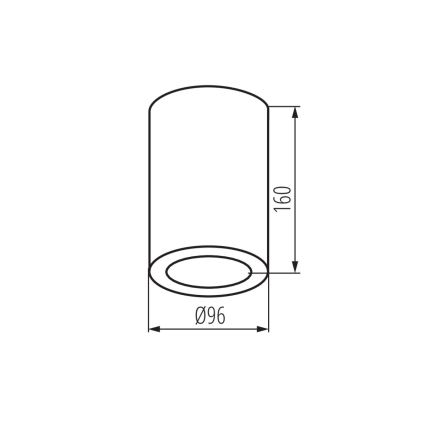 Foco de baño AQILO 1xE27/20W/230V IP65 antracita