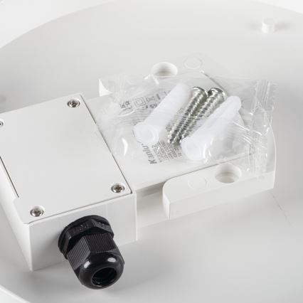 Plafón LED técnico IPER LED/35W/230V IK10 IP65 redondeado blanco