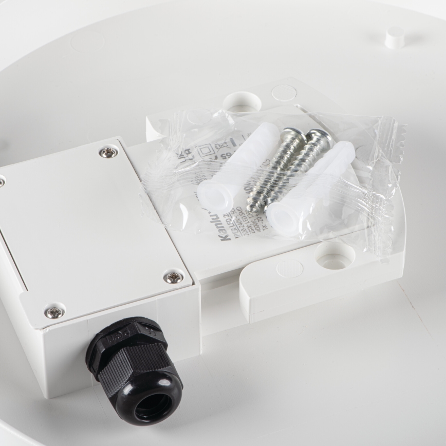 Plafón LED técnico IPER LED/35W/230V IK10 IP65 redondeado blanco
