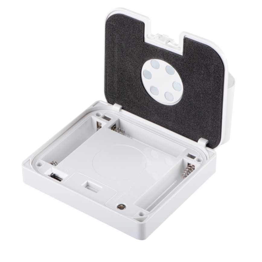 Luminaria empotrable LED con sensor de movimiento y crepuscular IRS LED/0,3W/3xAAA IP54 blanca