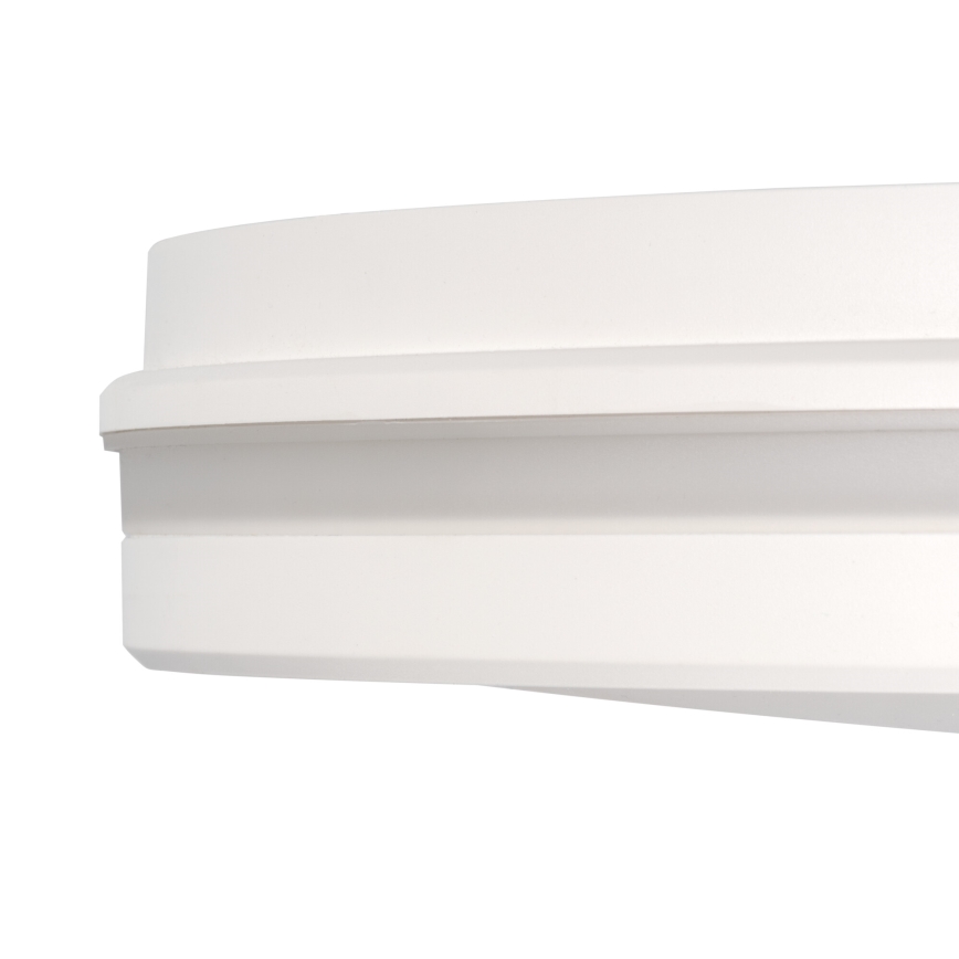 Plafón LED de exterior BENO E LED/20W/230V 3000/4000/6500K diá. 20 cm IP65 blanco