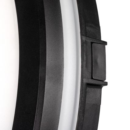 Plafón LED de exterior BENO ECO LED/30W/230V 3000/4000/6500K diá. 30 cm IP65 negro
