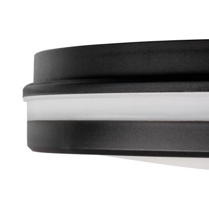 Plafón LED de exterior BENO ECO LED/40W/230V 3000/4000/6500K diá. 40 cm IP65 negro
