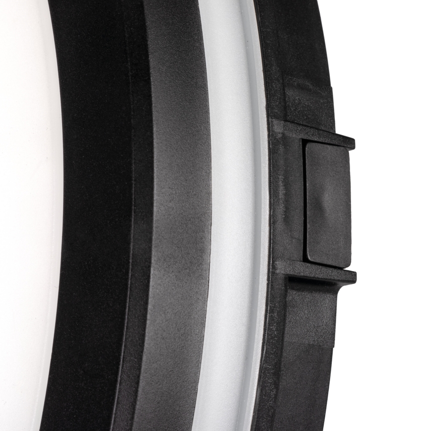 Plafón LED de exterior BENO ECO LED/40W/230V 3000/4000/6500K diá. 40 cm IP65 negro