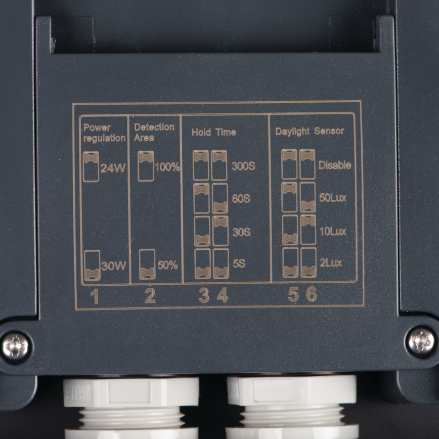 Plafón LED de exterior con sensor de movimiento BENO LED/12/18W/230V 3000/3500/4000K IP65 antracita cuadrado