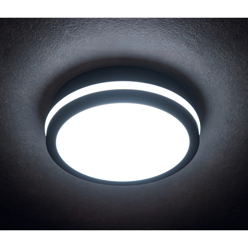 Plafón LED de exterior BENO LED/12/18W/230V 3000/3500/4000K IP65 antracita redondeado