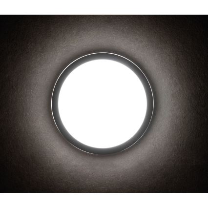 Plafón LED de exterior con sensor de movimiento BENO LED/12/18W/230V 3000/3500/4000K IP65 antracita redondeado