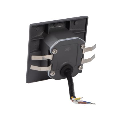 Luminaria LED para escalera EXIN LED/2,5W/230V 4000K IP65 antracita cuadrada