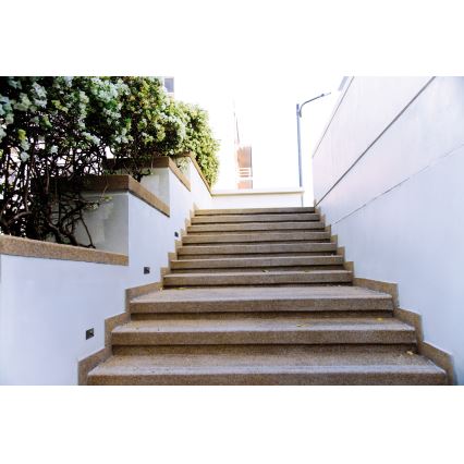 Lámpara LED para escalera EXIN LED/2,5W/230V 4000K IP65 con sensor de movimiento y crepuscular, antracita, cuadrada