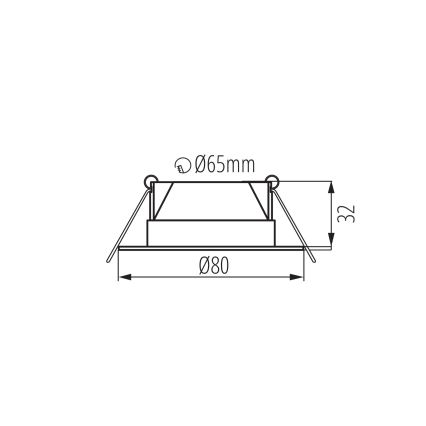 Luminaria LED empotrada FIZU LED/4W/230V 3000/4000/6500K blanca