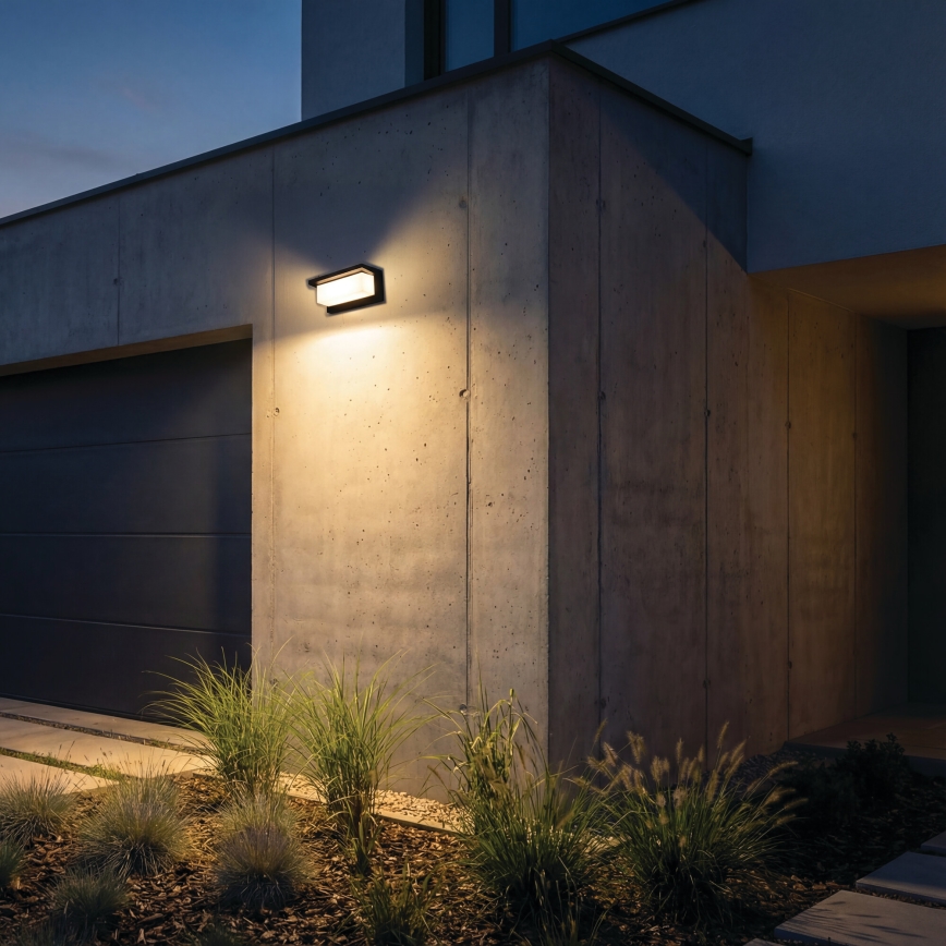 Aplique de pared exterior LERTO 1xE27/15W/230V IP54 negro