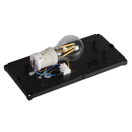 Aplique de pared exterior LERTO 1xE27/15W/230V IP54 negro