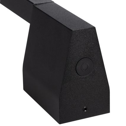 Aplique de pared exterior LED YALTE, 9W, 230V, 3000/4000/6500K, 61,5 cm, IP54, negro
