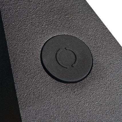 Aplique de pared LED exterior YALTE LED/8,5W/230V 3000/4000/6500K 93 cm IP54 negro