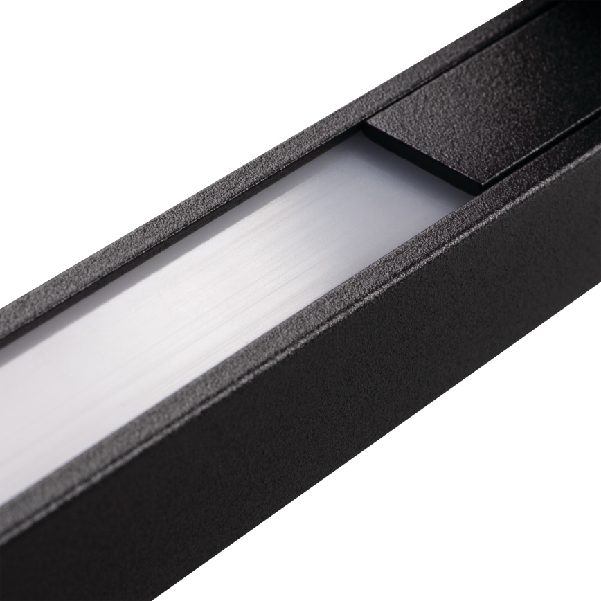 Aplique LED de pared exterior YALTE LED/12W/230V 3000/4000/6500K 123 cm IP54 negro