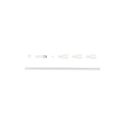 Foco para sistema de riel ALTEAR 3xGU10/10W/230V 1m blanco