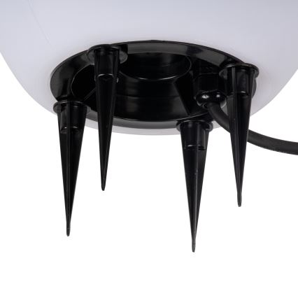 Lámpara exterior STONO 1xE27/15W/230V Ø 20 cm IP65 blanca