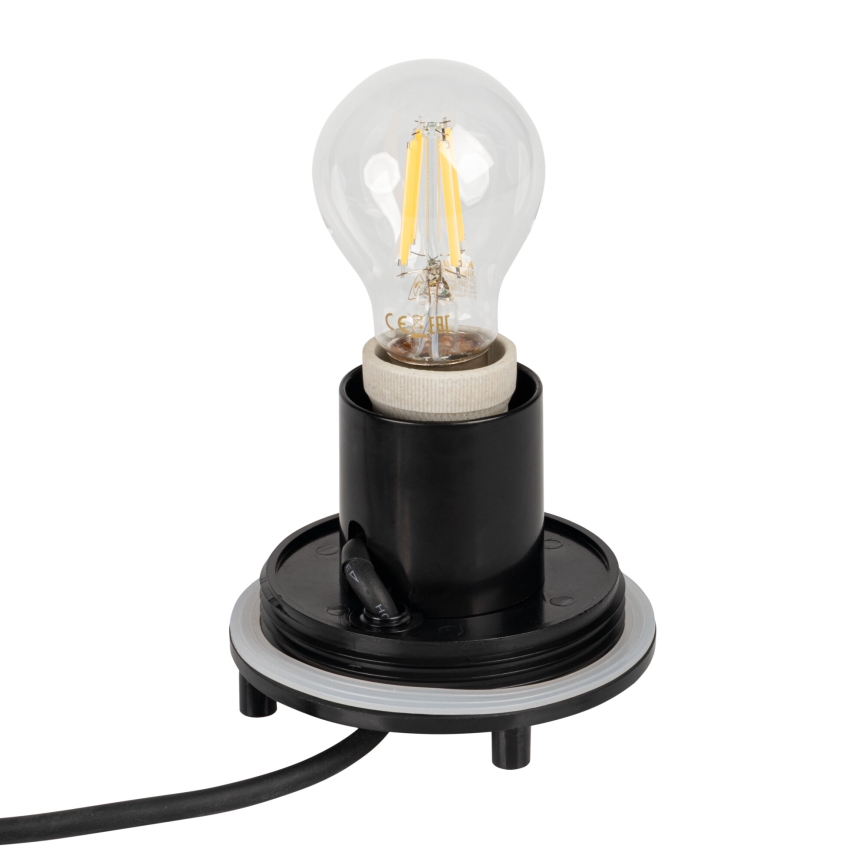 Lámpara exterior STONO 1xE27/15W/230V Ø 20 cm IP65 blanca