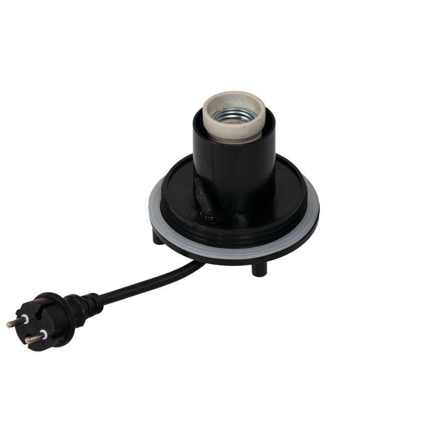 Lámpara exterior STONO 1xE27/15W/230V Ø 20 cm IP65 blanca