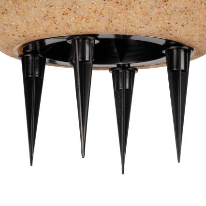 Lámpara de exterior STONO 1xE27/20W/230V diámetro 40 cm IP65 beige