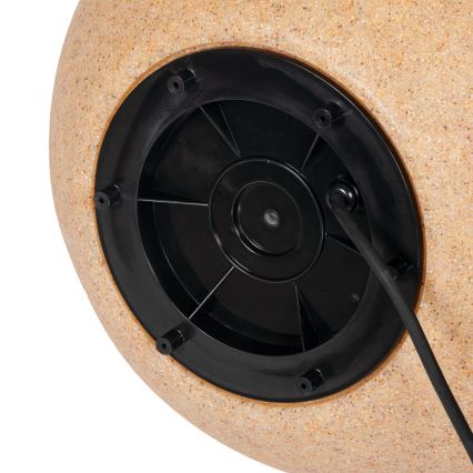 Lámpara de exterior STONO 1xE27/20W/230V diámetro 40 cm IP65 beige