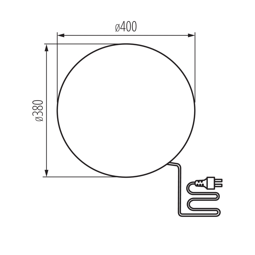Lámpara de exterior STONO 1xE27/20W/230V diámetro 40 cm IP65 beige