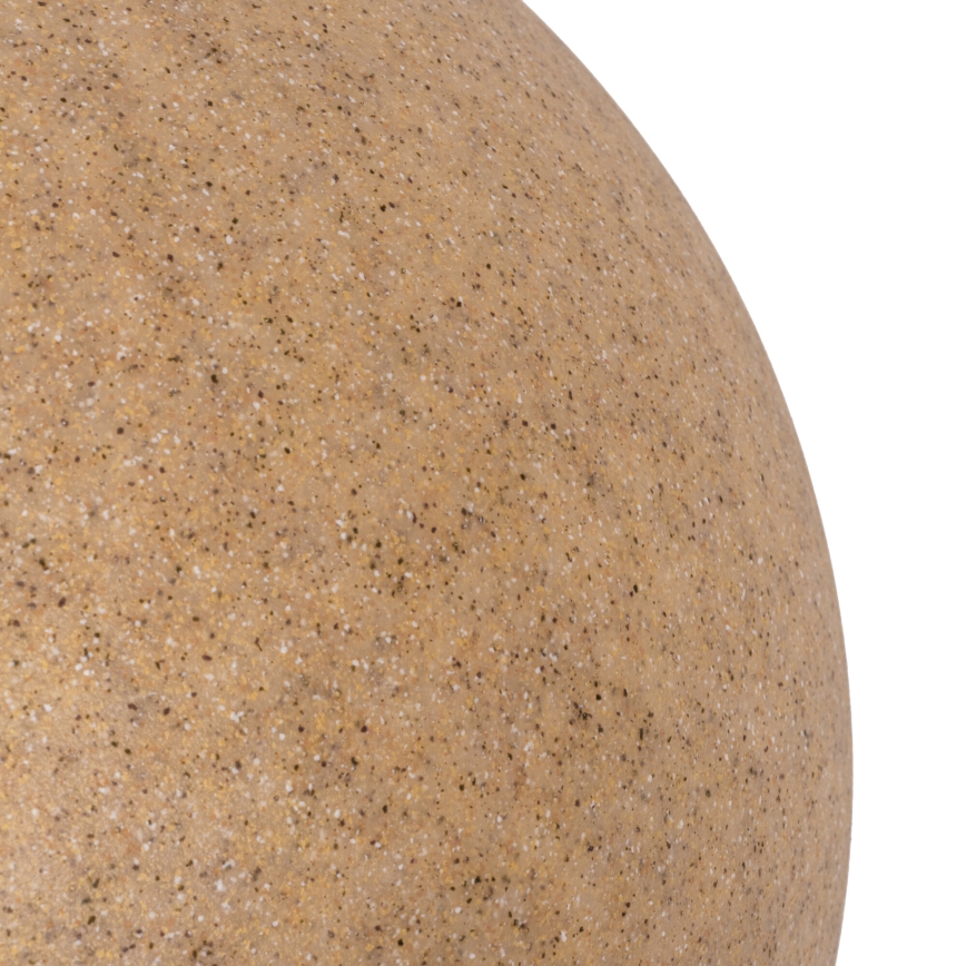 Lámpara de exterior STONO 1x E27/20W/230V, diámetro 50 cm, IP65, beige