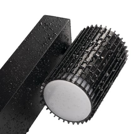 Lámpara exterior RADILO 1xGU10/11W/230V 50 cm IP44 negra