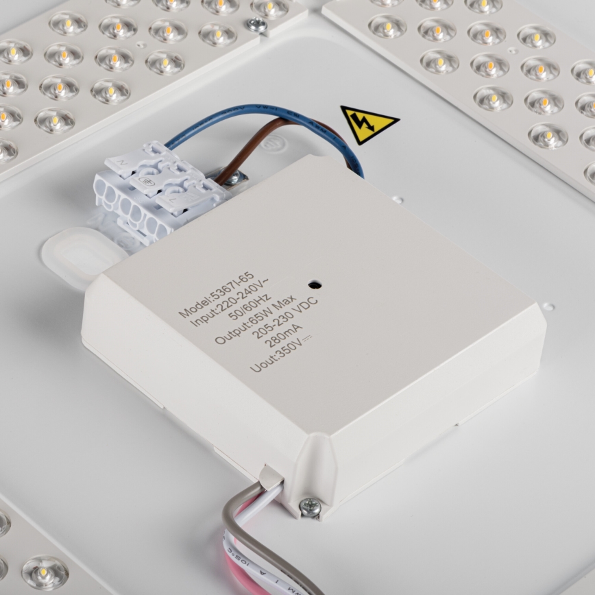 Luminaria LED de techo regulable LIXAN LED/65W/230V 3000-6500K diámetro 48,6 cm blanco/negro + mando a distancia