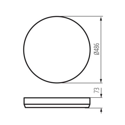 Luminaria LED de techo regulable LIXAN LED/65W/230V 3000-6500K diámetro 48,6 cm blanco/negro + mando a distancia