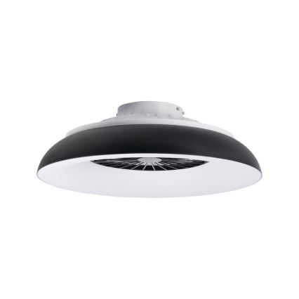 Luminaria de techo LED RGBW regulable con ventilador PLAVE PAN LED/48W/230V 3000-6500K Ø 60 cm negra + mando a distancia