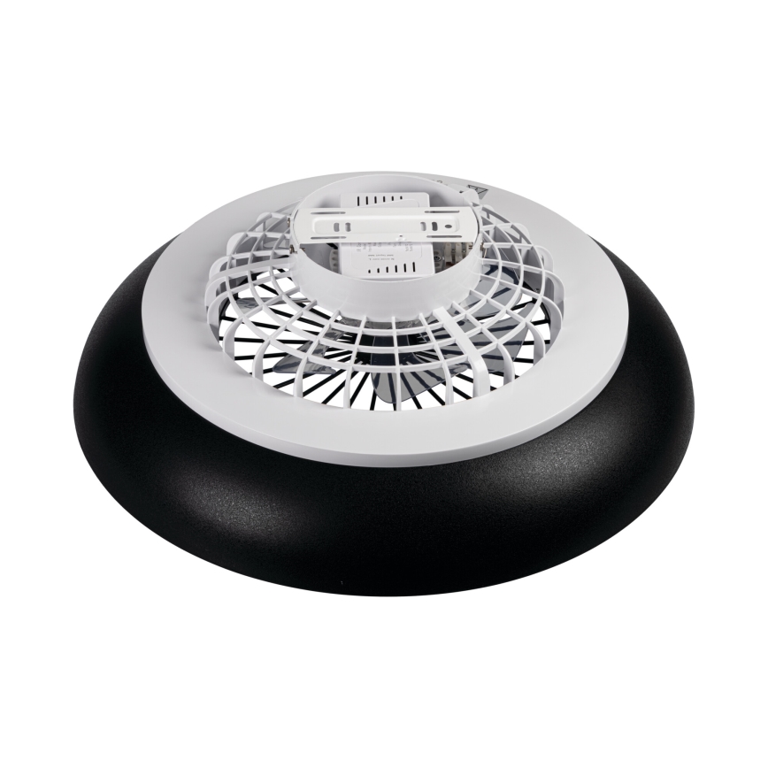 Luminaria de techo LED RGBW regulable con ventilador PLAVE PAN LED/48W/230V 3000-6500K Ø 60 cm negra + mando a distancia