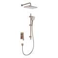 KFA Armatura 4529-301-34 - Set de ducha con grifería empotrada MALAGA oro rosa