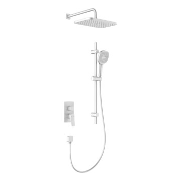 KFA Armatura 4529-301-44 - Set de ducha con grifería empotrada MALAGA, blanco