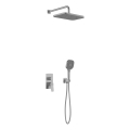 KFA Armatura 4529-501-61 - Set de ducha con grifería empotrada MALAGA, gris metálico