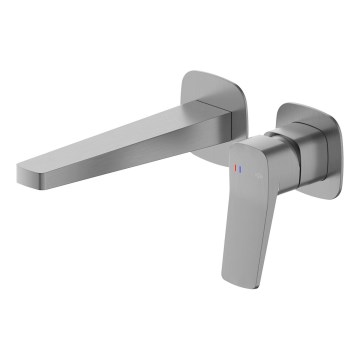 KFA Armatura 4529-810-61 - Grifo de lavabo para instalación empotrada MALAGA gris metálico