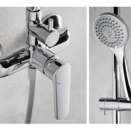 KFA Armatura 5026-910-00 - Conjunto de ducha con grifo TANZANIT cromo brillante