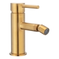 KFA Armatura 5037-015-31 - Grifo de bidé + desagüe con rebosadero MOZA oro cepillado
