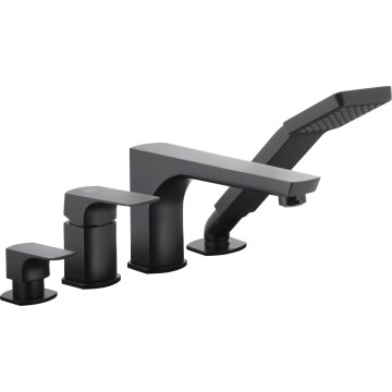 KFA Armatura 5535-210-81 - Grifo de bañera 4 agujeros MOKAIT latón/mate negro