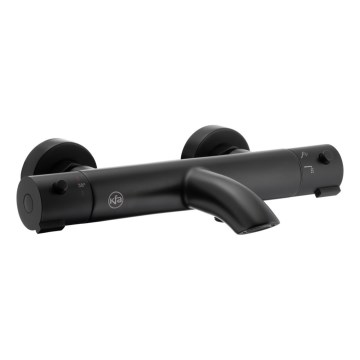 KFA Armatura 5734-010-81 - Grifo termostático para bañera MOZA negro mate