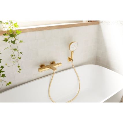 KFA Armatura 5754-010-31 - Grifo termostático para bañera MALAGA oro cepillado