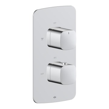 KFA Armatura 5759-001-00 - Mezclador termostático para ducha empotrado MALAGA, cromo brillante