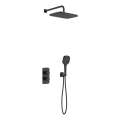 KFA Armatura 5759-501-81 - Set de ducha con grifo termostático empotrado MALAGA, negro