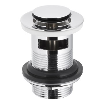 KFA Armatura 660-354-00 - Desagüe para lavabo con rebosadero CLICK-CLACK dia. 6,2 cm cromo brillante