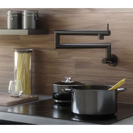 KFA Armatura 6623-030-81 - Grifo de cocina articulado DUERO POT FILLER acero inoxidable/negro mate