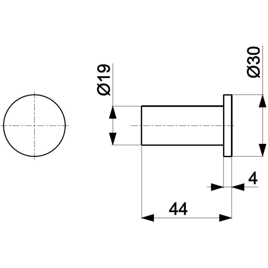 KFA Armatura 864-020-00 - Percha de pared TOWEL cromo brillante